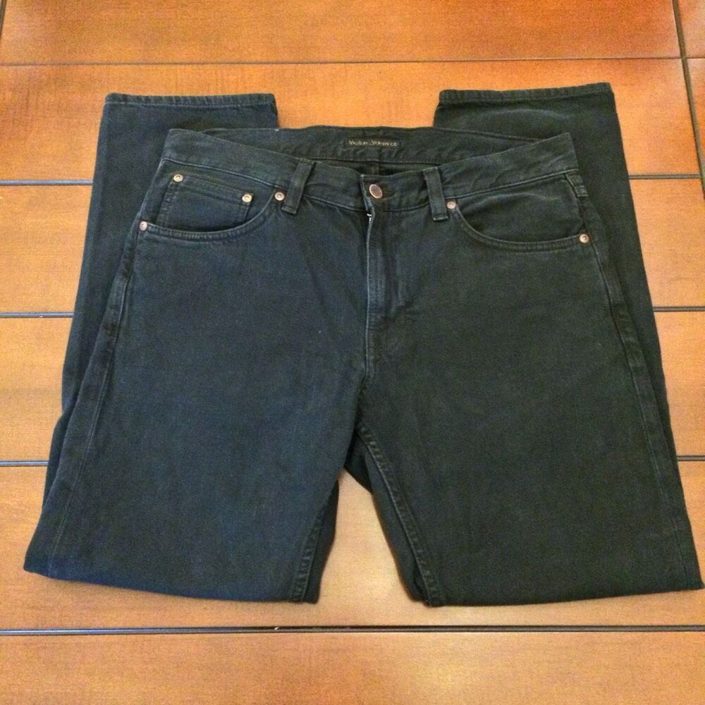 Nudie Jeans Gritty Jackson Black Forest color 32